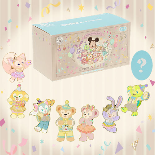 [現貨]東京迪士尼 Duffy & Friends "From All of Us"系列 金屬襟章扣針 (Duffy, Stella Lou, Cookieann, Gelatoni 等 8隻套裝，含神秘圖案，不散賣)