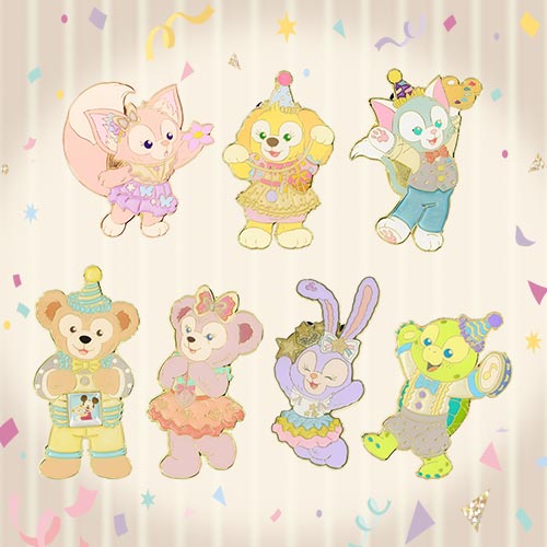 [現貨]東京迪士尼 Duffy & Friends "From All of Us"系列 金屬襟章扣針 (Duffy, Stella Lou, Cookieann, Gelatoni 等 8隻套裝，含神秘圖案，不散賣)